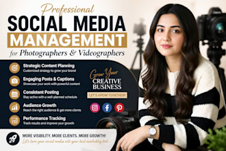 professional social media management for photographers and videographers