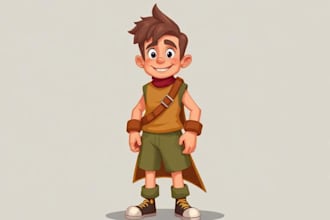 do custom cartoon illustration or character