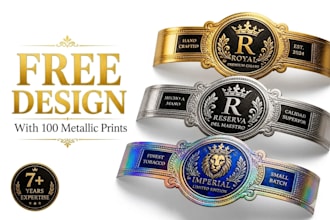 do premium cigar band, logo, label cigar box design