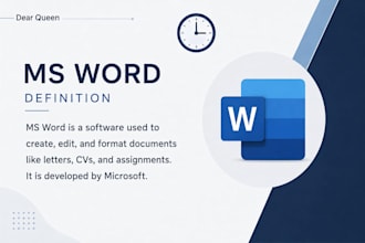 do professional ms word typing and document formatting