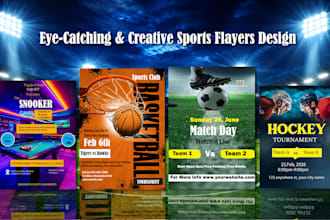 expert fitness and sports flyer design