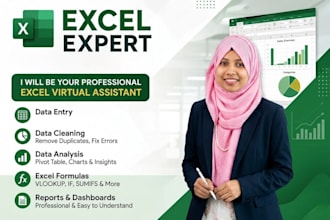 do excel data entry, data analysis,excel formula