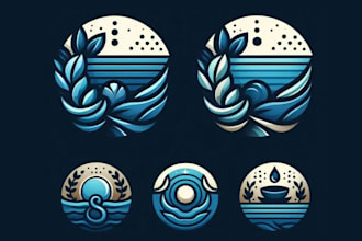 design custom ocean day spa business logo for you