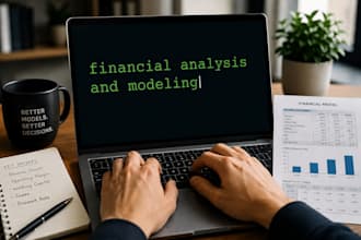 perform financial ratio analysis and financial modelling
