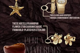 design for your  brand jewels and cosmetics