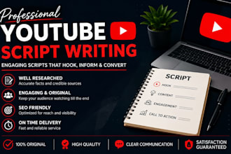 write engaging youtube scripts using ai and research
