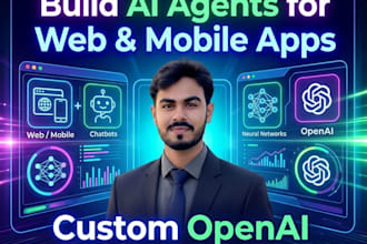 build ai agent for web and app, open ai chatbot