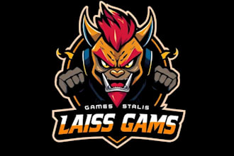 design a custom badass gaming mascot logo that will crush your competition