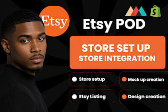setup etsy pod printify printful shopify pod store
