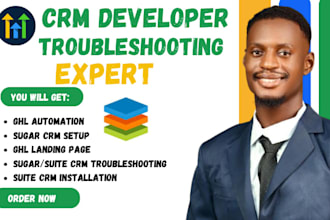 be CRM developer, sugar crm, suite crm, attio crm monday crm expert, ghl domain