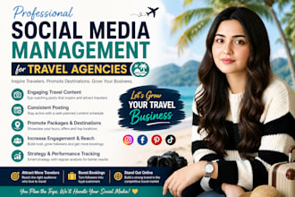 social media management and content strategy for travel agencies