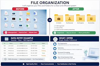 organize your files and help with data entry