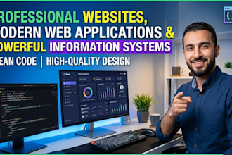 develop professional websites, web apps and information systems
