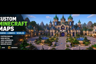 build custom minecraft maps spawns lobbies and worlds for your server
