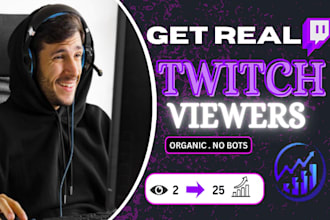 grow your twitch channel by promoting your livestream to targeted viewers
