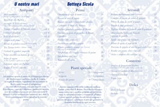 a menu for your restaurant