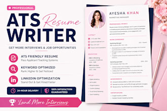write professional  resume and CV for job seekers