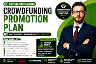 create a proven crowdfunding promotion plan to boost visibility and donations