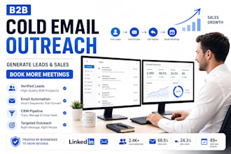 do b2b cold email outreach for lead generation and sales