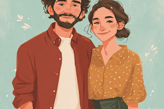 design couple portrait wedding portrait