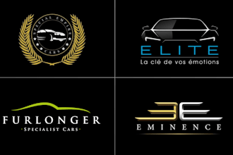 design exotic auto dealership, car rental or showroom logo