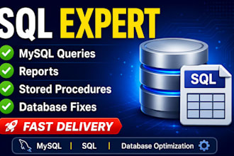 write sql queries, mysql reports and stored procedures