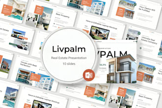 design real estate house marketing pitch deck powerpoint presentation design