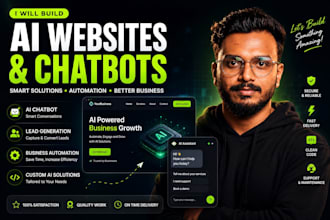 build ai website, chatbot and ai agent for your business