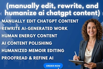 manually edit, rewrite, and humanize ai chatgpt content