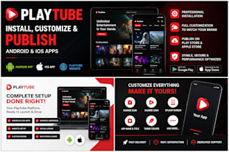 setup playtube website, fix issues, update or install playtube on your hosting