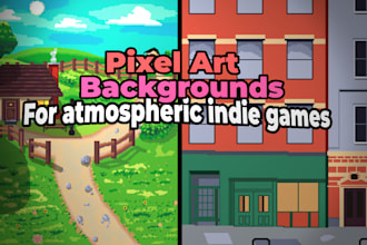design a pixel art background for your indie game project
