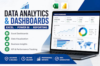 create excel dashbiards and data reports