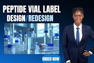 design peptide, sarms, supplement labels, packaging and 3d mockups
