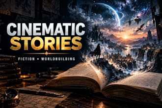 write cinematic stories and fictional universes for you