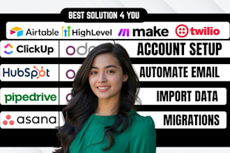 do data migration on monday crm huspot pipedrive zoho freshsales odoo ghl karbon