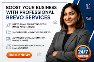 setup high converting brevo email marketing, automation and CRM migration