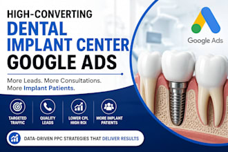 generate dental implant leads with google ads and meta ads