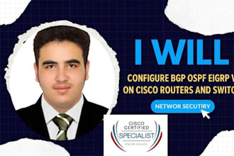 configure bgp ospf eigrp vrf on cisco routers and switches