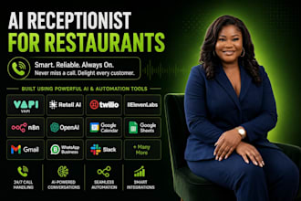 build ai voice receptionist for your restaurant and fast food business