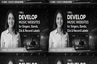 music website, artist website, dj website, podcast website, musician website,