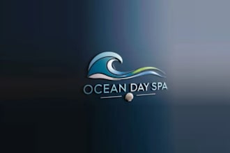 design creative super ocean day spa logo