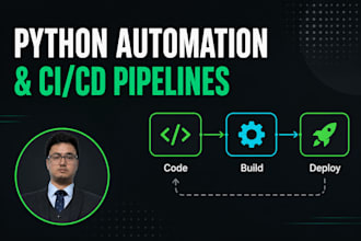 do python scripting, automation and devops cicd for you