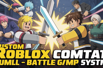 develop custom full roblox combat game