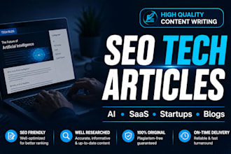 write SEO tech blog posts and ai articles
