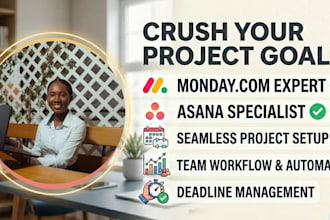 setup and automate your workflow using monday asana trello notion