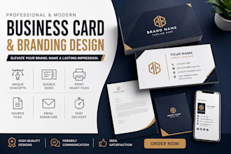 design stunning business cards and branding kit