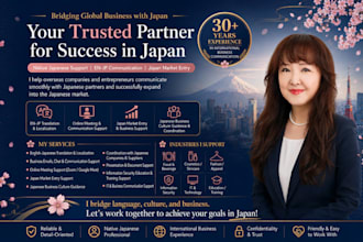 provide japanese translation and japan business communication support