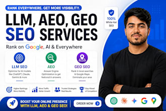 rank your website with llm SEO,aeo GEO for chatgpt gemini copilot ai search