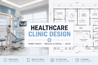 design medical clinic floor plans, dental office layouts, healthcare blueprint