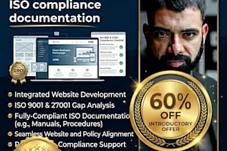build your website and prepare iso compliance documentation